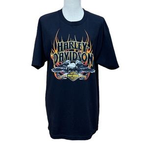 HARLEY-DAVIDSON Men’s 30th Anniversary Black Short Sleeve Graphic Tee Shirt Sz L